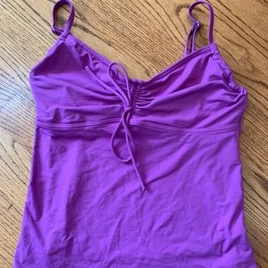 Lands’ End Tankini Top | Size 12 | Purple